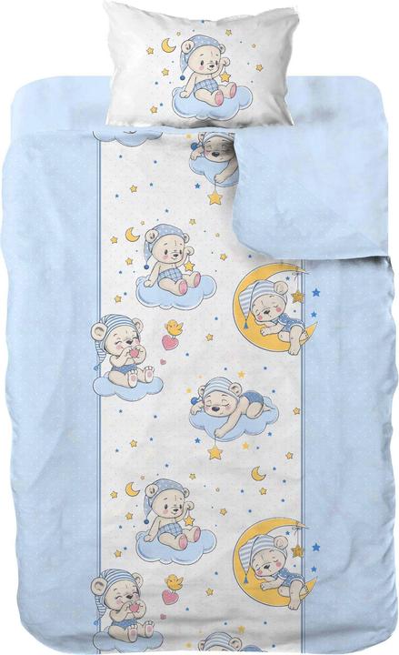Cotton Box Parure de lit bébé Bear (100 x 135 cm, 40 x 60 cm, 35 x 45 cm)