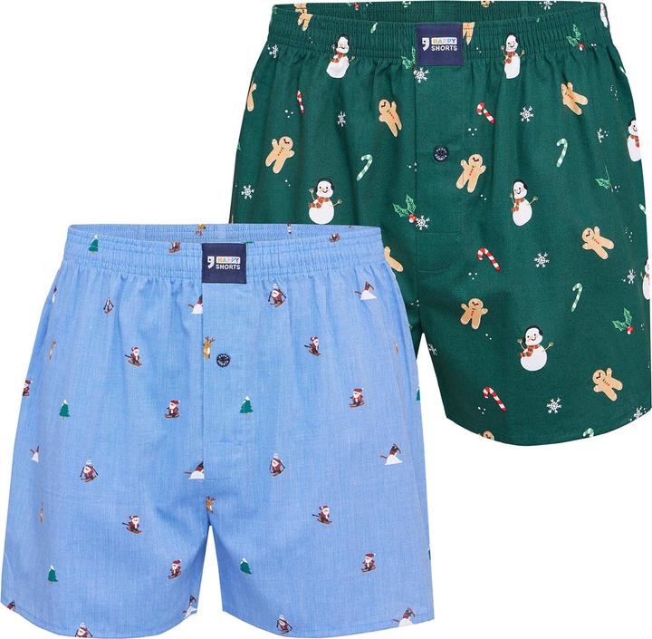 Happy shorts Boxer XMAS (M, lot de 2)