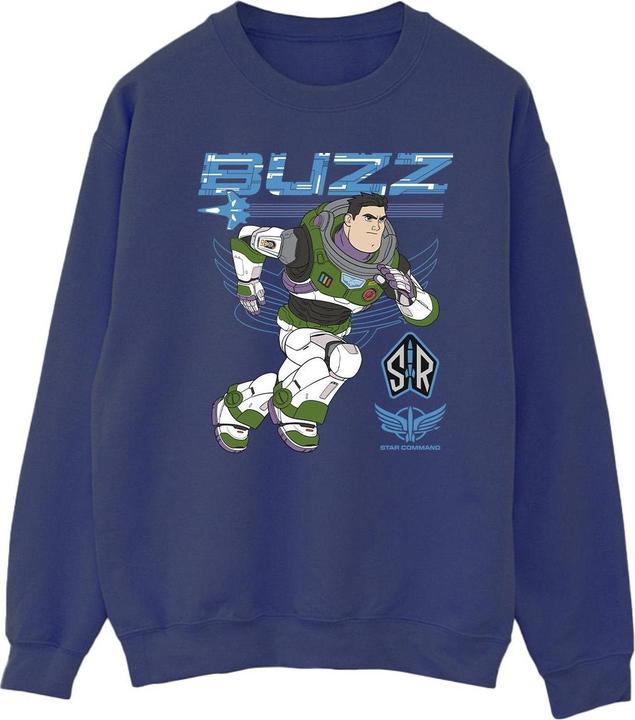 Actual product image Disney Mens Lightyear Buzz Run To Action Sweatshirt (S)