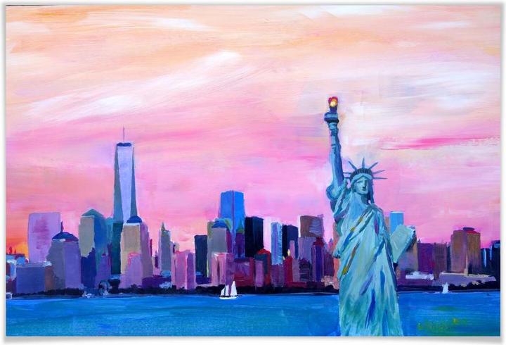 Image du produit Trenddeko Bleichner - Skyline de Manhattan (120 x 80 cm)