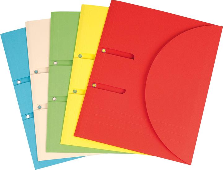Actual product image Elco File folder Ordo collecto A4 315g basic colors assorted FSC Velcro closure (A4, 5 x)
