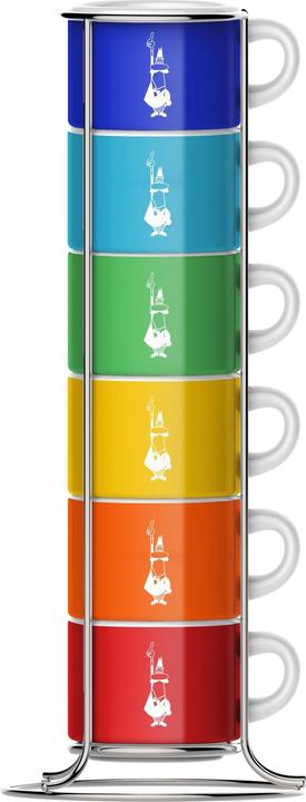 Produktbild Bialetti Porzellan Becher mit Ständer Kaffeebecher (60 ml, 6 x)