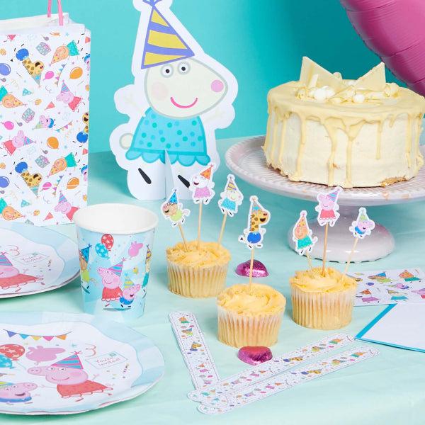Actual product image Amscan Peppa Pig Birthday Dessert Plate (8 x)