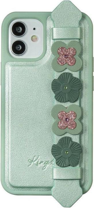 Actual product image Kingxbar Sweet Series case decorated with original Swarovski crystals iPhone 12 Pro Max green (Apple iPhone 12 Pro Max)