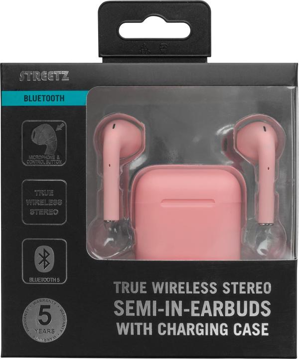 Actual product image Streetz TWS - Semi-in-ear Earbuds (No noise cancelling, 18 h, Cable)