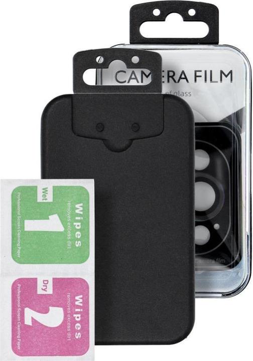 Actual product image OEM Protective glass Camera PROTECTOR 9H for XIAOMI NOTE 13 PRO 4G balck (1 Piece, Xiaomi Redmi Note 13 Pro 4G)
