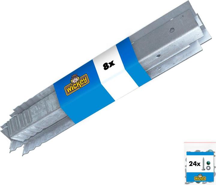 Wickey Bodenanker/Pfostenanker Set 8 Stück