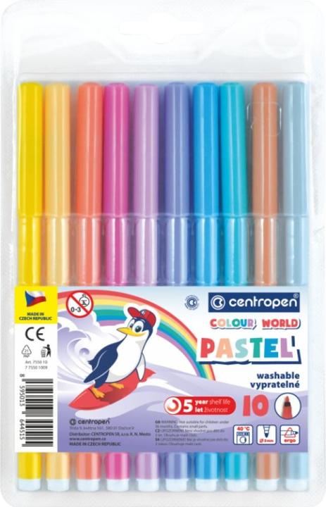 Centropen PASTEL Marker 10 Farben (Multicoloured)