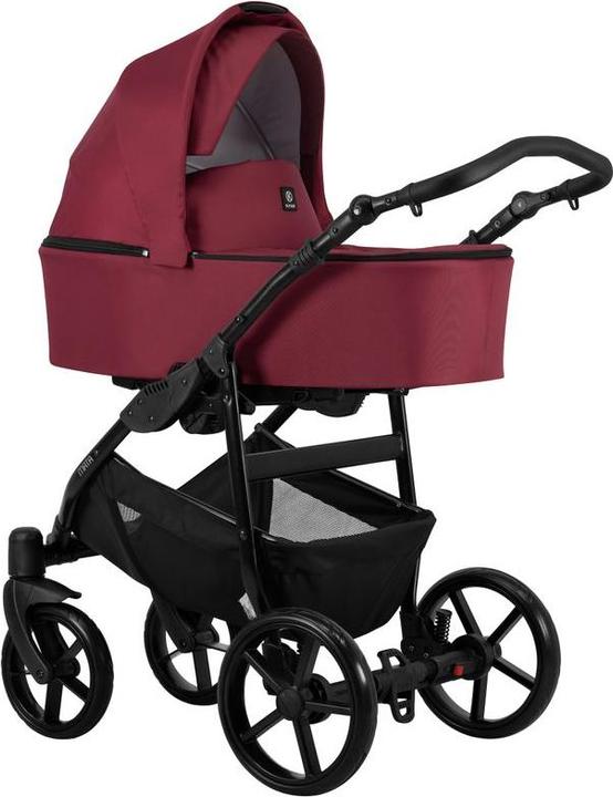 Produktbild Kunert Kombikinderwagen Mata Bordeaux, Gestell schwarz, inkl. Autositz Trix