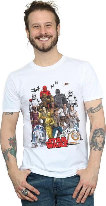 Produktbild Star Wars The Rise Of Skywalker Character Collage TShirt (4XL)