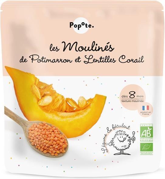Produktbild Popote Babybrei Kürbis-Rote Linsen BIO (180 g)