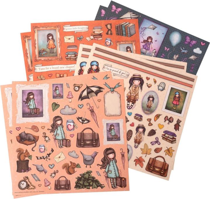 Actual product image art by marlene Gorjuss Sticker Sheet 4x2 designs