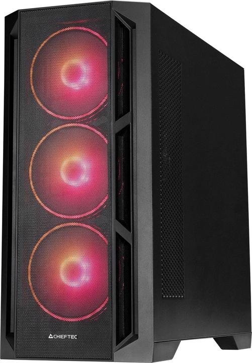 Actual product image Chieftec Apex Lumo GA-01B-L-OP (black, tempered glass) (ATX, mATX, Mini-ITX, E-ATX, SSI EEB, SSI CEB, uATX)