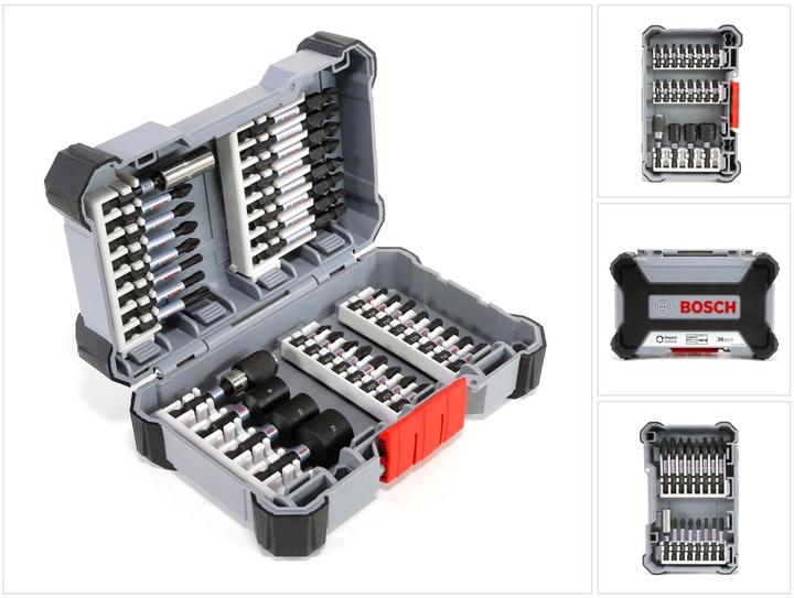 Bosch Professional Zubehör 36-tlg. Impact Control Schrauberbit-Set (Kreuz Phillips PH M1, Kreuz Phillips PH M2, Kreuz Pozidriv PZ M2, Kreuz Phillips PH M3, Kreuz Pozidriv PZ M3)