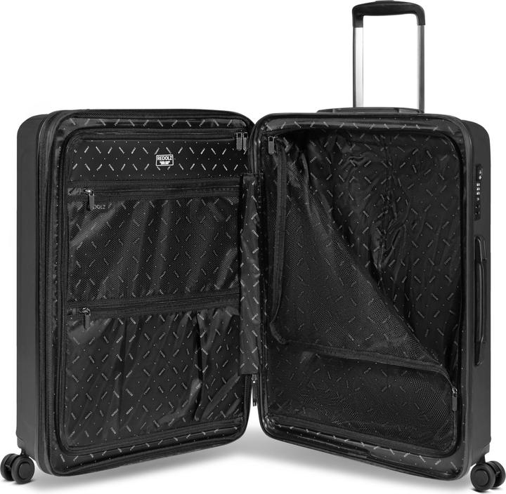 Produktbild Redolz Essentials 14 4-Rollen Kofferset + Beautycase 4 tlg. mit Dehnfalte (264 l, XL (ab 115l))