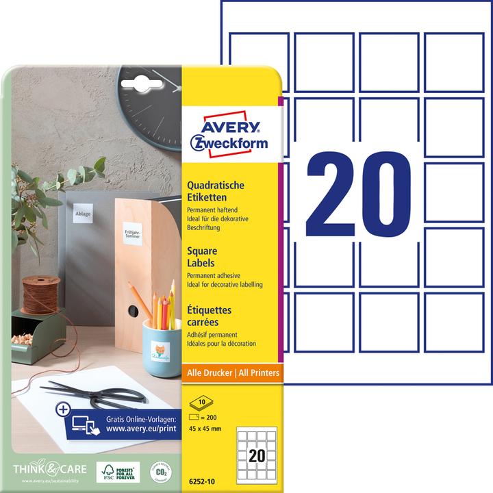 Produktbild Avery Etiketten