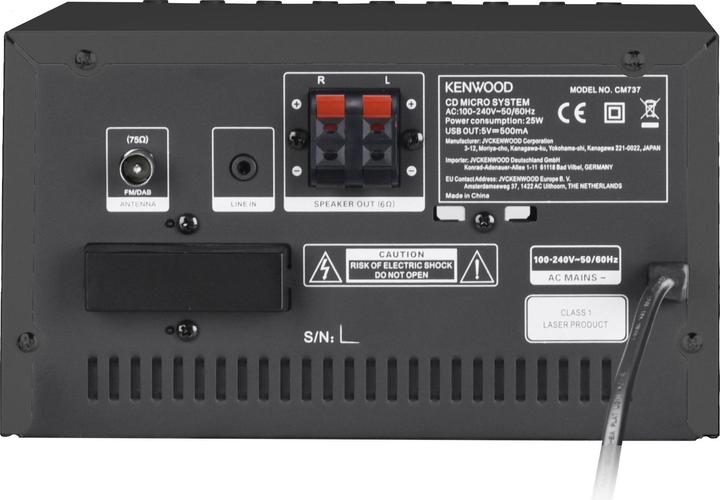 Image du produit Kenwood M-7000S (WiFi, Bluetooth, Lecteur de CD, 2x 30 W)
