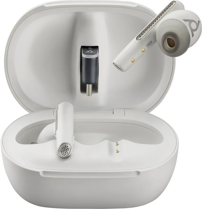 Produktbild Poly Voyager Free 60+ UC M White Sand Earbuds (ANC, 8 h, Kabellos)