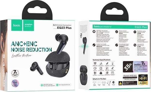 Image du produit Hoco EQ23 PLUS II Headset Wireless In-Ear Anrufe/Musik Bluetooth Schwarz (ANC, 6 h, Sans fil)
