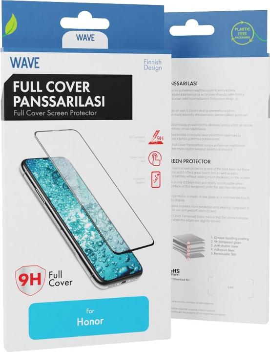 Image du produit Wave Full Cover -panssarilasi, Honor 20 / Honor 20 Pro / Huawei Nova 5T, musta (1 pièce(s), K20, Huawei Nova 5T)