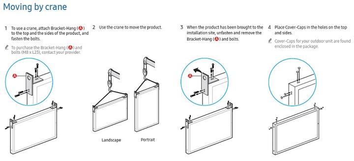 Image du produit Multibrackets Winkelhalterung zu Samsung OH75F/B/A