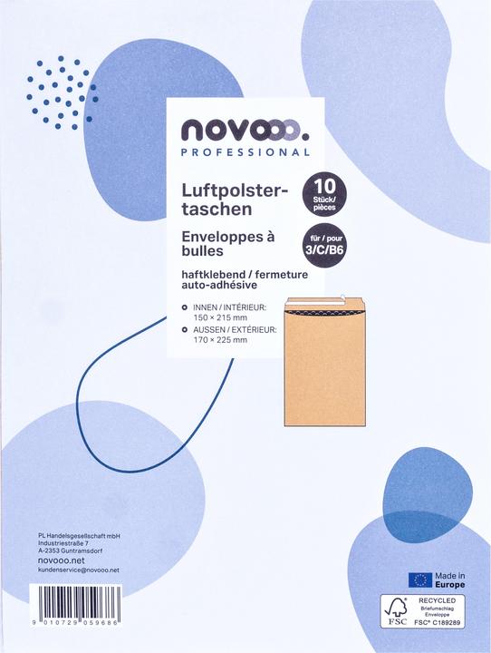 Immagine prodotto Novooo RECYCLED - Luftpolstertaschen (10 x)