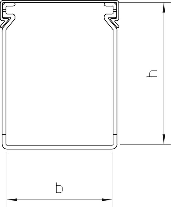 Produktbild OBO Bettermann Verdrahtungskanal 40x60x2000, PVC, 6178014 (200 cm)