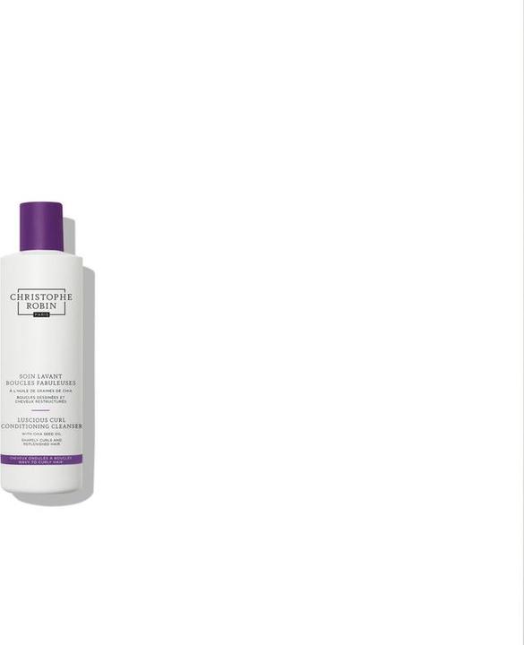 Actual product image Christophe Robin Luscious Curl Conditioning Cleanser with Chia Seed Oil (250 ml, Liquid shampoo)