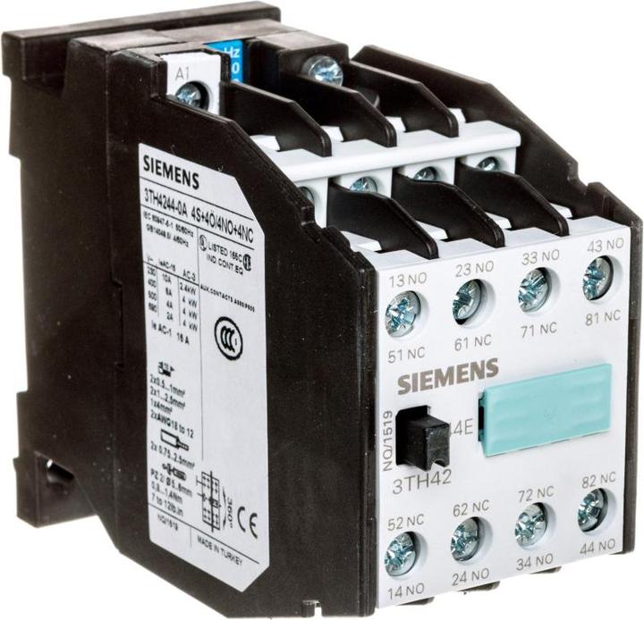 Actual product image Siemens Auxiliary contactor 44E, 4NO+4NC, AC230V 3TH4244-0A
