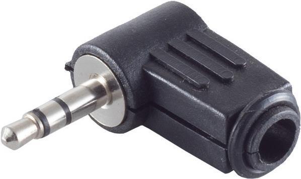 Actual product image Shiverpeaks 3.5 mm jack plug, stereo, 3-pin, angled version (22220515)