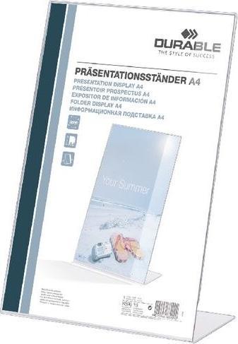 Immagine prodotto Durable Supporto di presentazione a L A4 alto 2 pz 859619 (A4)
