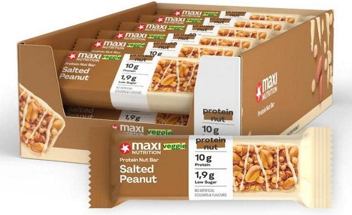 Maxi Nutrition MAXI N. Protein Bar 125805 Salted Peanut 12x46g (Groundnut, 12 pcs., 552 g)