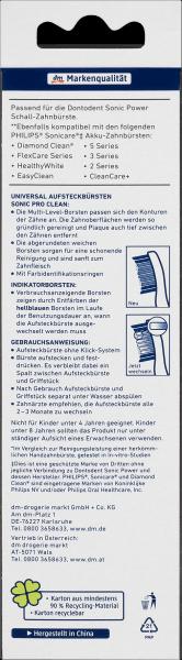 Produktbild dm Dontodent Universal-Aufsteckbürsten Sonic Pro Clean (3 x)