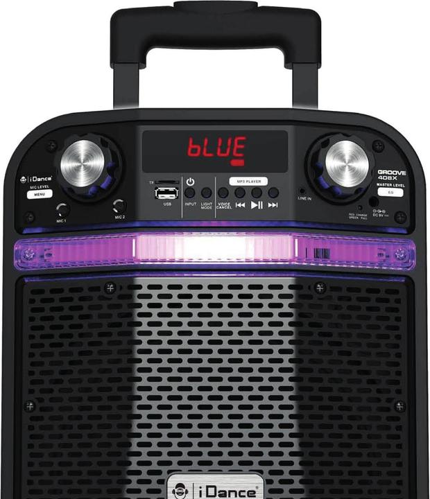 Produktbild Idance Groove408X Party Speaker - Draadloos - Bluetooth Speaker - Karaoke Set - App Bediening - 200 Watt - (8 h, Batteriebetrieb)