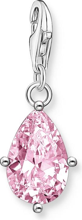 Thomas Sabo Charm-Anhänger Pinker Tropfen Silber (925er Silber)