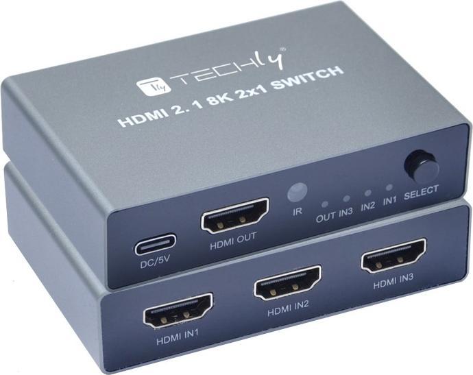 Produktbild Techly 3x1 HDMI 2.1 8K Switch