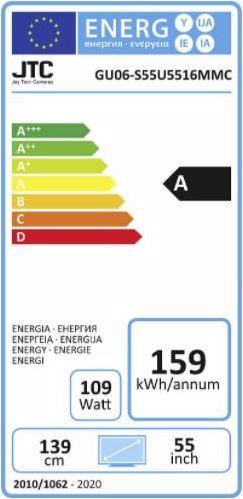 Energie-Label JTC U06-S55U5516MMC (55", LED, 4K)