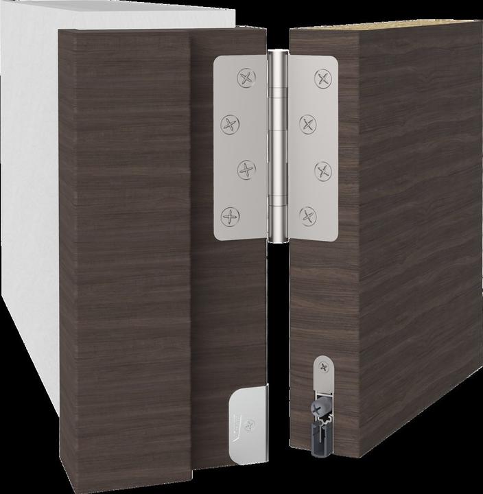 Produktbild Athmer Türdichtung Doppeldicht® M-12/35 1-392 1-seitig Länge 708 mm Aluminium silberfarben eloxiert Holz...