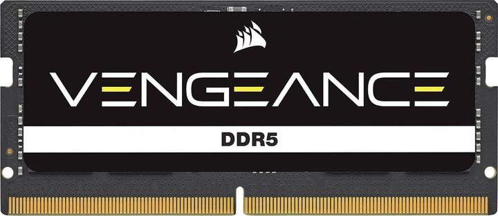 Actual product image Corsair DDR5, 5200MT/s 64GB 2x32GB SODIMM, Unbuffered, 44-44-44-84, Black PCB, Std PMIC, 1.1V, VENGEANCE DDR (2 x 32GB, 5200 MHz, DDR5 RAM, SO-DIMM)