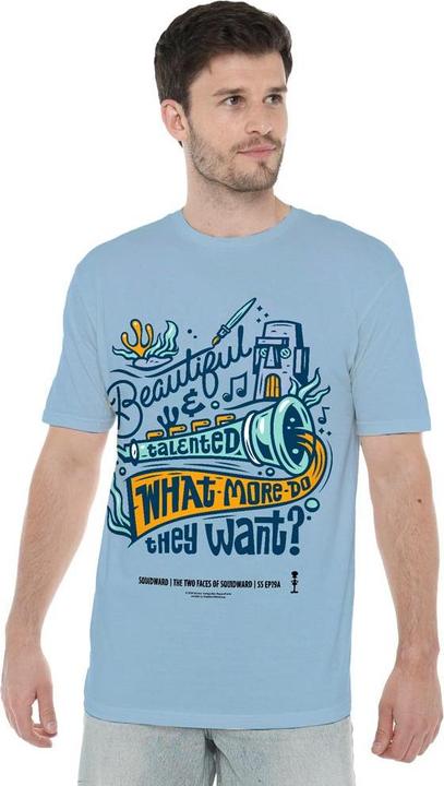 Immagine prodotto Spongebob Squarepants Maglietta Squidward Clarinetto Uomo (XXL)