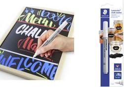 Produktbild Staedtler Lumocolor Kreidemarker chalk marker, weiss, Blister Strichstärke: ca. 2,4 mm, Rundspitze, geruchsarm (Weiss, 2.40 mm, 1 x)