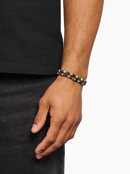 Produktbild Thomas Sabo Bead Armband in Erd und Grüntönen (19 cm, Silber 925)