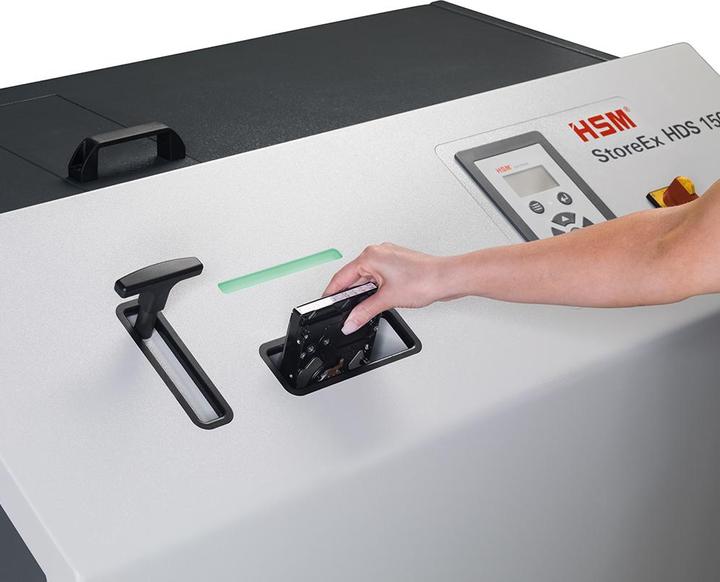 Produktbild HSM Powerline HDS 150 Festplattenvernichter, 1-stufig, Streifen: 40 mm (Streifenschnitt)