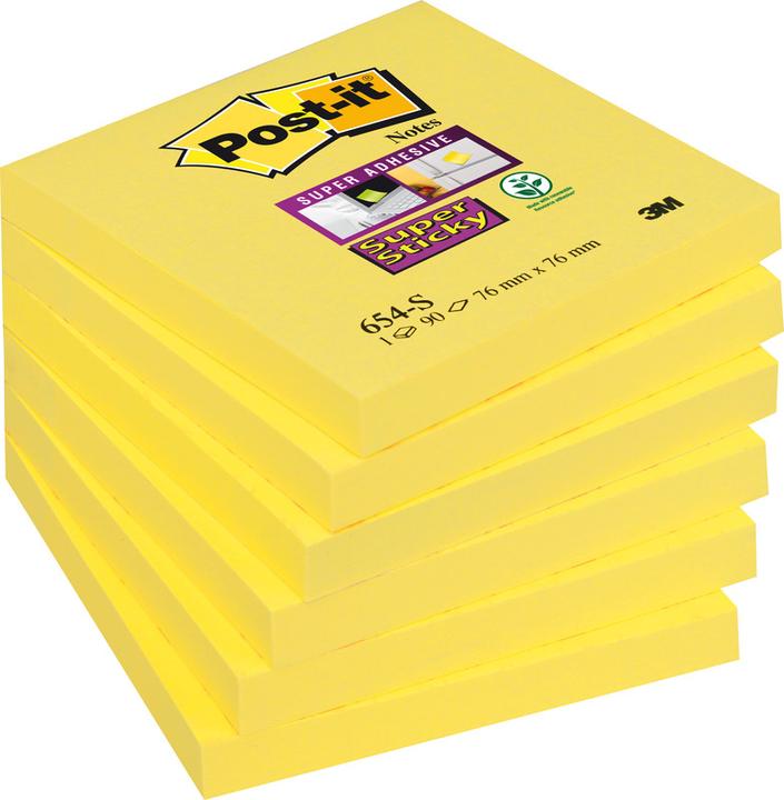 Post-it Super Sticky Sticky Sticky Notes (76 x 76 mm)