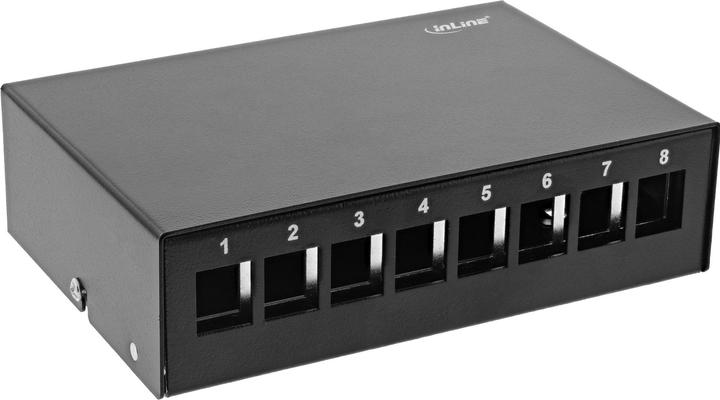 Produktbild InLine Patchfeld-Dose Aufputz für 8x Keystone RJ45