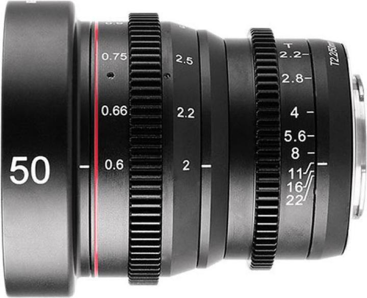 Actual product image Meike 50 mm T2.2 Sony E Cine (Sony E, APS-C / DX)