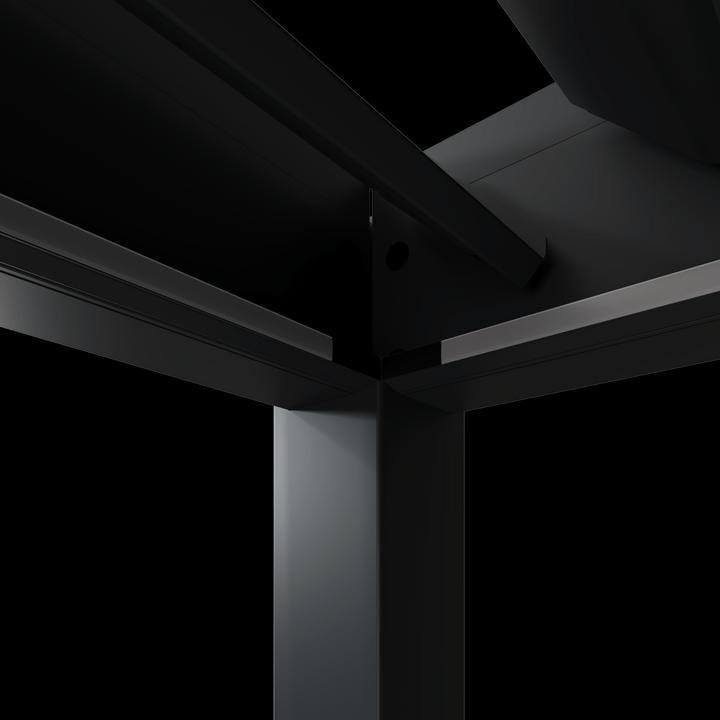 Actual product image Weide Electric pergola 4x6m anthracite with LED (600 cm, 400 cm)