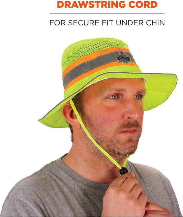 Produktbild Ergodyne Kühlender Ranger-Sonnenhut Chill-Its 8935MF Hi-Vis, lime, Grösse S/M (S/M)