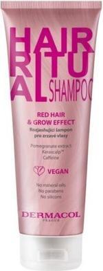 Actual product image Dermacol Hair Ritual Shampoo Red Hair & Grow Effect (250 ml, Liquid shampoo)