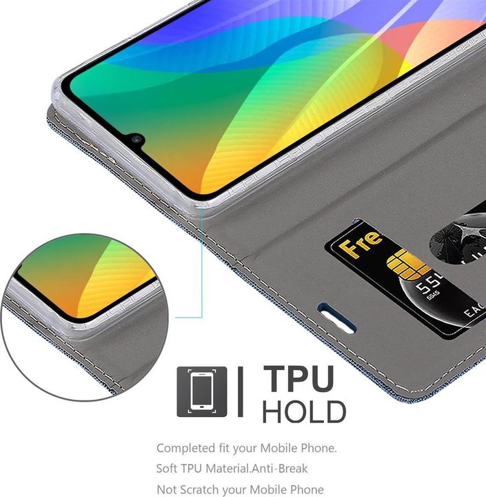Produktbild Cadorabo Book Jeans Optik Cover (Huawei Y6p)